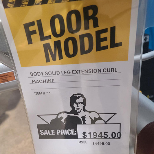 Leg Extension Curl Machine