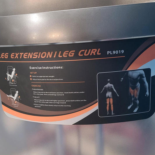 Leg Extension Curl Machine