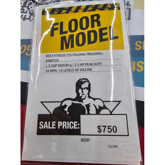 Best Fitness T25 Folding Treadmill with LED Console