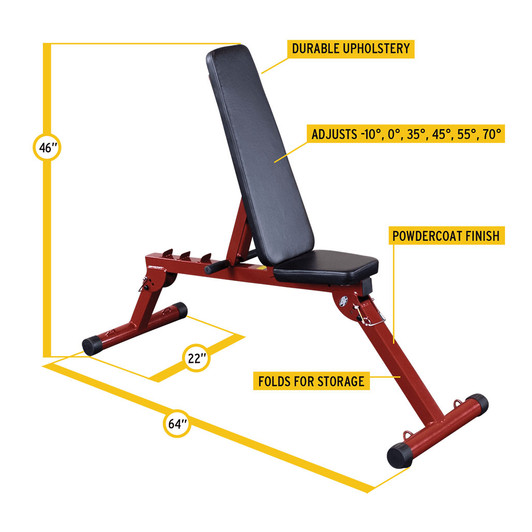 Best Fitness Folding Weight Bench