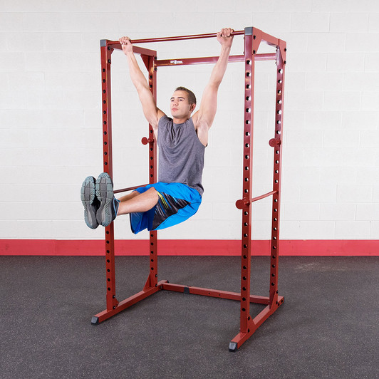 Leg Lifts on the Best Fitness Power Rack