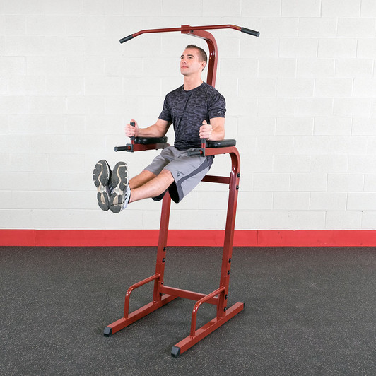 Leg Raises on the Best Fitness Vertical Knee Raise