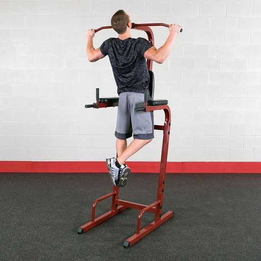 Pull Ups on the Best Fitness Vertical Knee Raise