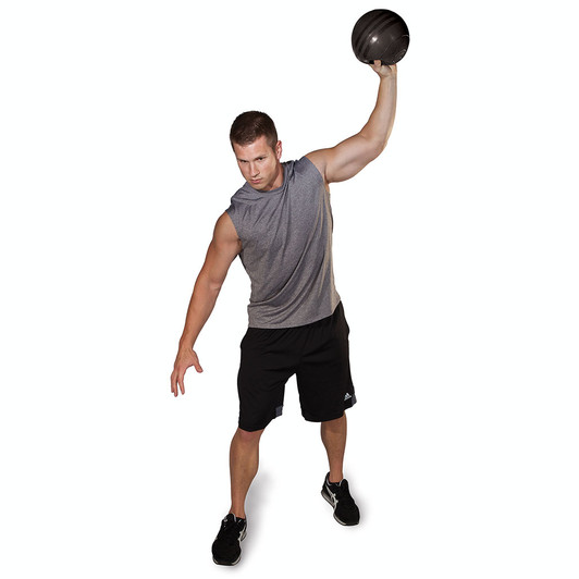 One Arm Slam Down with the Body-Solid Tools Dead Weight Slam Balls