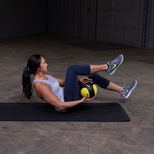 Bicycle Weave with Body-Solid Tools Premium Medicine Balls