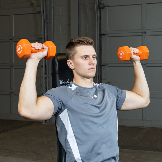Body-Solid Tools Vinyl Dumbbells, from 1 to 15 lb.