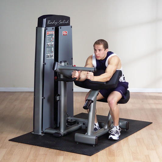 Tricep Extensions on the ProDual DBTCSF Bicep Tricep Machine