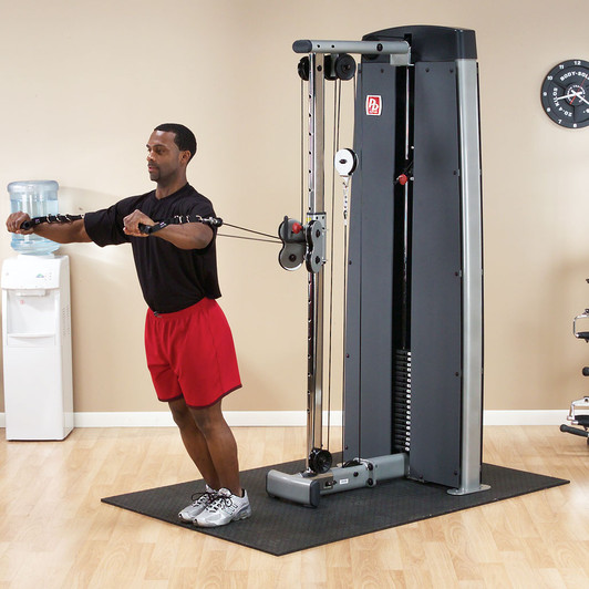 Middle Chest Fly on the ProDual DPCCSF Cable Column Machine