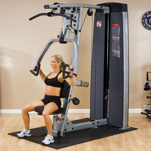 Seated Press on the ProDual DPLSSF Vertical Press and Lat Machine