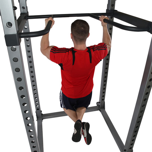 Pull-Ups on the Body-Solid Power Rack Dip Attachment