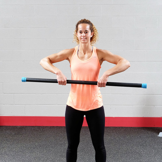 Upright Row with Body-Solid Tools Cardio Fitness Bars 4-36lbs