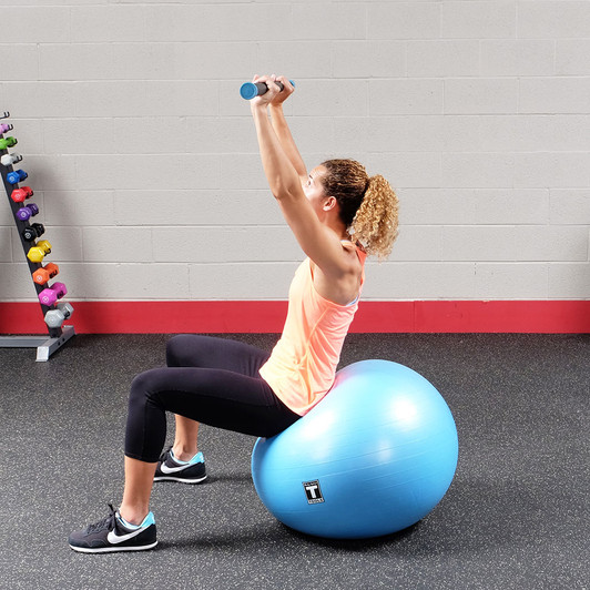 Shoulder Press with Body-Solid Tools Cardio Fitness Bars 4-36lbs