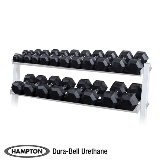 Hampton 5-50 lb. Urethane Dura-Bell Dumbbell Set
