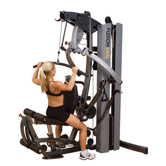 Lat Pulldown on the FUSION 600 Personal Trainer Gym