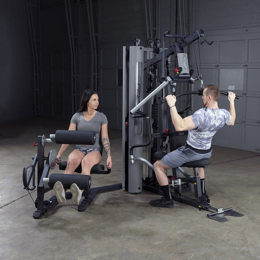 Leg Extension and Lat Pulldown on the Body-Solid G10B Ultimate Bi-Angular Gym