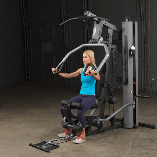 Seated Press on the Body-Solid G5S Multi-Station Gym with Perfect Pec