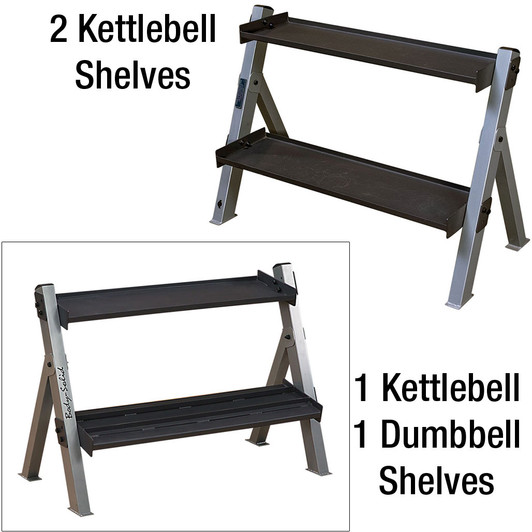 Body Solid Dumbbell and Kettlebell Rack