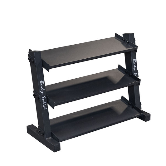 Body-Solid 3-Tier Vinyl and Neoprene Dumbbell Rack