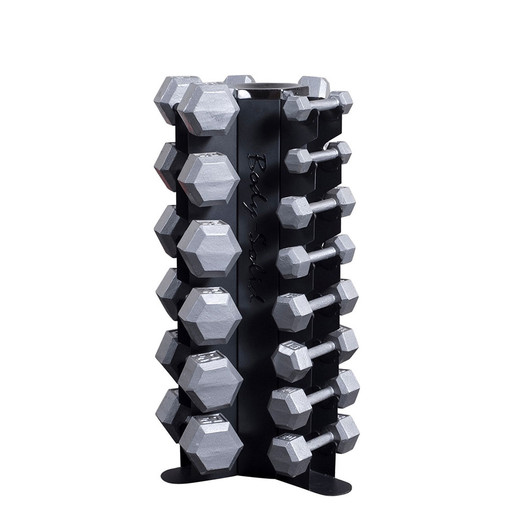 Body-Solid GDR80 Vertical Dumbbell Rack with optional Hex Dumbbells