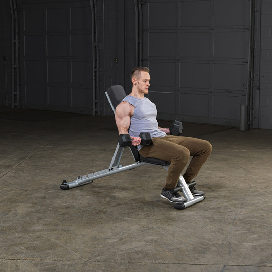 Curls on the Body-Solid Commercial Folding Bench