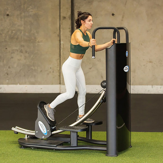 Glute Kickbacks on the Glute Coaster by the Abs Company