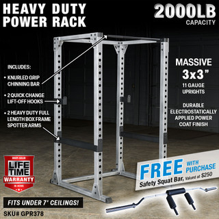Body-Solid Squat / Power Rack (fits under 7 foot ceilings)