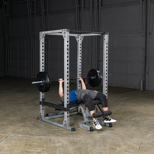 Decline Press on the GPR378 Power Rack with Bench