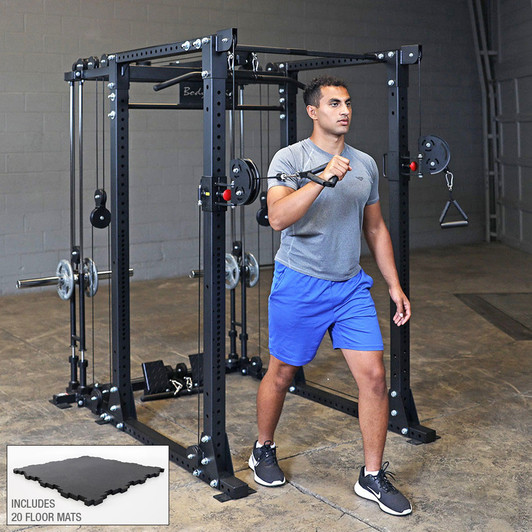 Body-Solid Pro Power Rack Functional Trainer Package