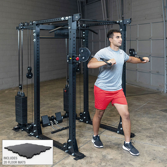 Body-Solid Elite Power Rack Functional Trainer Package