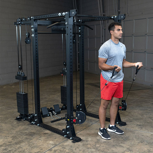 Body-Solid Elite Power Rack Functional Trainer Package