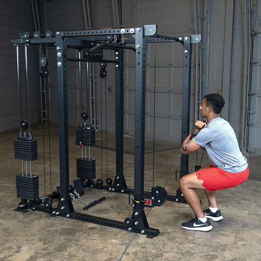 Body-Solid Elite Power Rack Functional Trainer Package