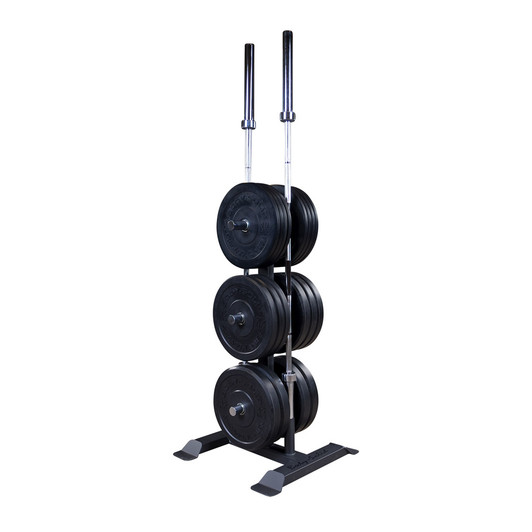 Body-Solid GWT56 Olympic Weight Plate Tree with optional Bumper Plates and Bars