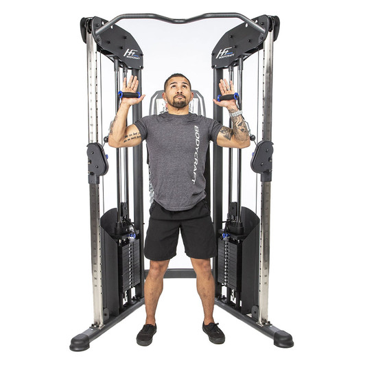 Overhead Press on the BodyCraft Pro HFT Functional Trainer