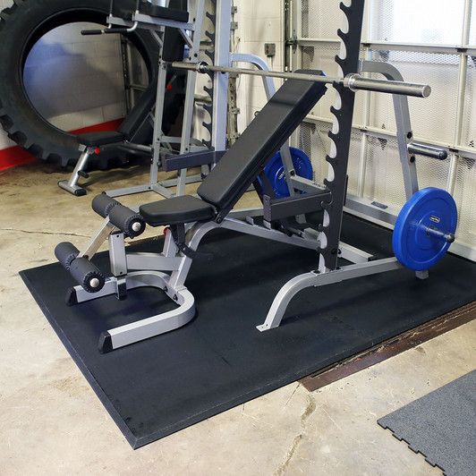 BigLok 6' x 8' Rubber Platform Mat, 3/4" Thick