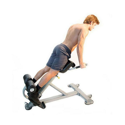 Hyperextensions on the Lumbar X Back Hyperextension Bench