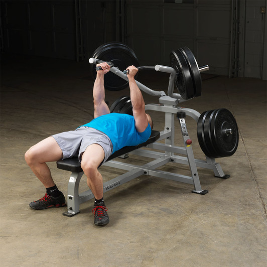 Neutral Grip Bench Press on the Pro ClubLine LVBP Leverage Bench Press by Body-Solid