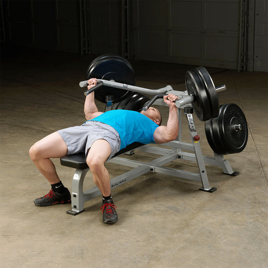 Bench Press on the Pro ClubLine LVBP Leverage Bench Press by Body-Solid