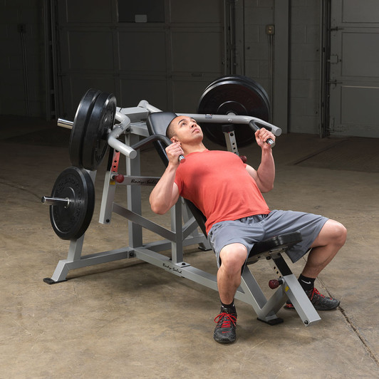 Incline Press start on the Pro ClubLine LVIP Leverage Incline Press by Body-Solid