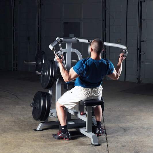 Lat Pulldown finish on the Pro ClubLine LVLA Leverage Lat Pulldown by Body-Solid