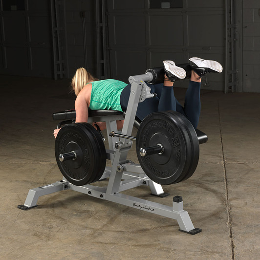 Leg Curl on the Pro ClubLine LVLC Leverage Leg Curl by Body-Solid