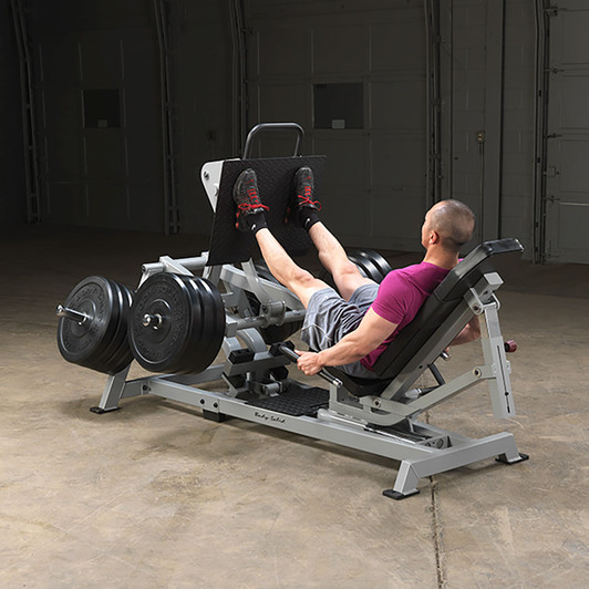 Leg Press on the Pro ClubLine LVLP Leverage Horizontal Leg Press by Body-Solid