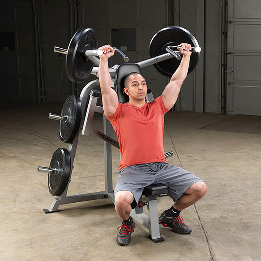 Shoulder Press finish on the Pro ClubLine LVSP Leverage Shoulder Press by Body-Solid