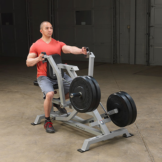 One Arm Seated Row on the Pro ClubLine LVSR Leverage Seated Row by Body-Solid