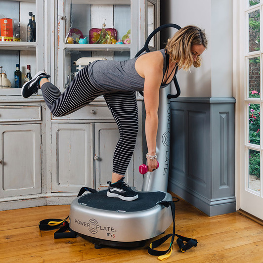 One Leg Bent Over Row on the Power Plate my5