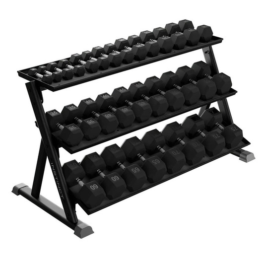 Nautilus 3-Tier Hex Dumbbell Rack