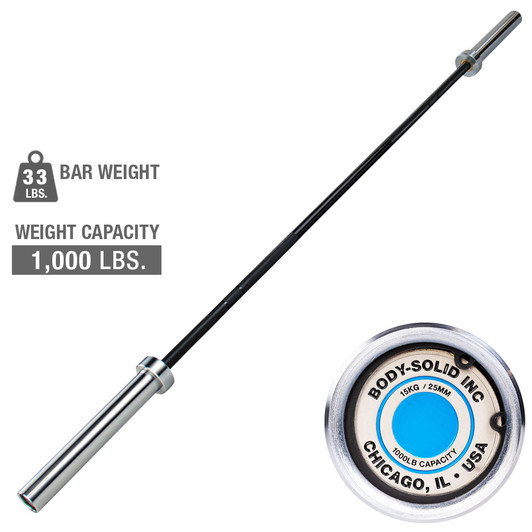 Body-Solid Women's Extreme Olympic Bar, 1000lb Capacity