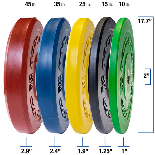 Body-Solid Chicago Extreme Color Bumper Plates