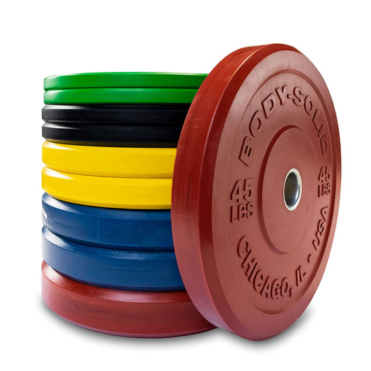 260 lb. Chicago Extreme Color Bumper Plate Set