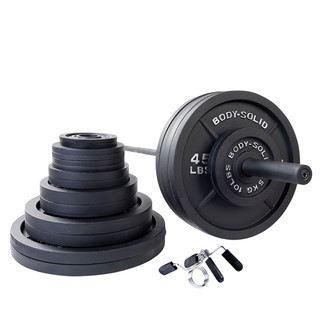 Body-Solid Cast Iron Olympic Weight Sets with Bar & Collars, SHIPPING INCLUDED