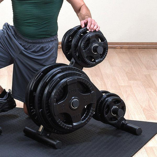 EZ-Load Olympic Weight Plate Tree with optional Weights